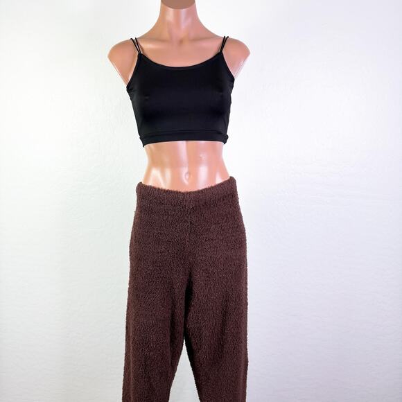 Skims Pull On Fleece Sherpa Teddy Jogger Pants Brown Cozy Loungewear 4X/5X NWT - Picture 4 of 13